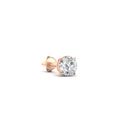 3 Carat Round Cut Diamond Stud Earring For Men
